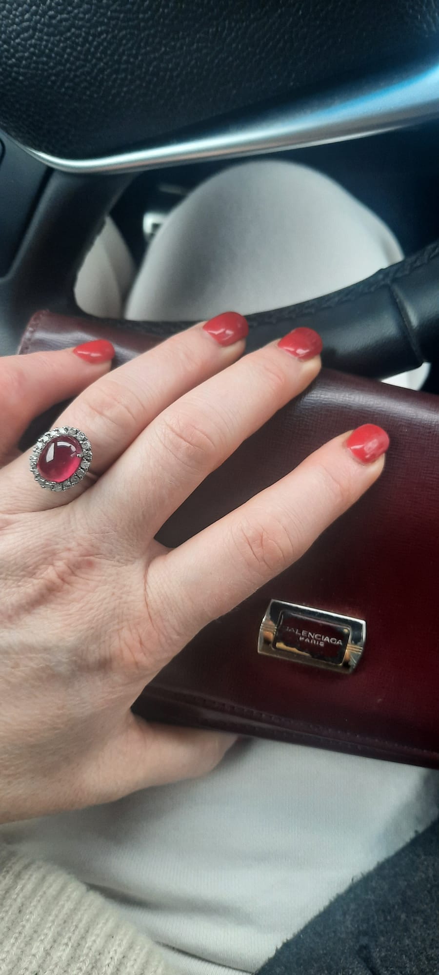 ANELLO RUBINO CABOUCHON